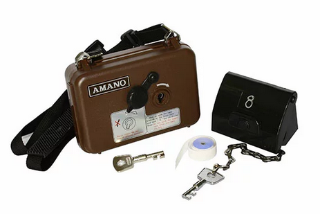 amano watchman clock - The Security & Technology Digest Turjawali Satpam tempo dulu dengan alat guard tour - Guard Tour System konvensional